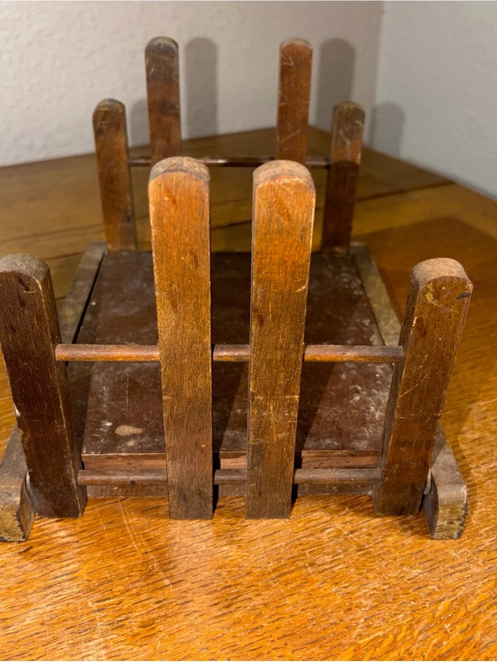 Vintage Oak Mission Style Arts & Crafts Book Rack